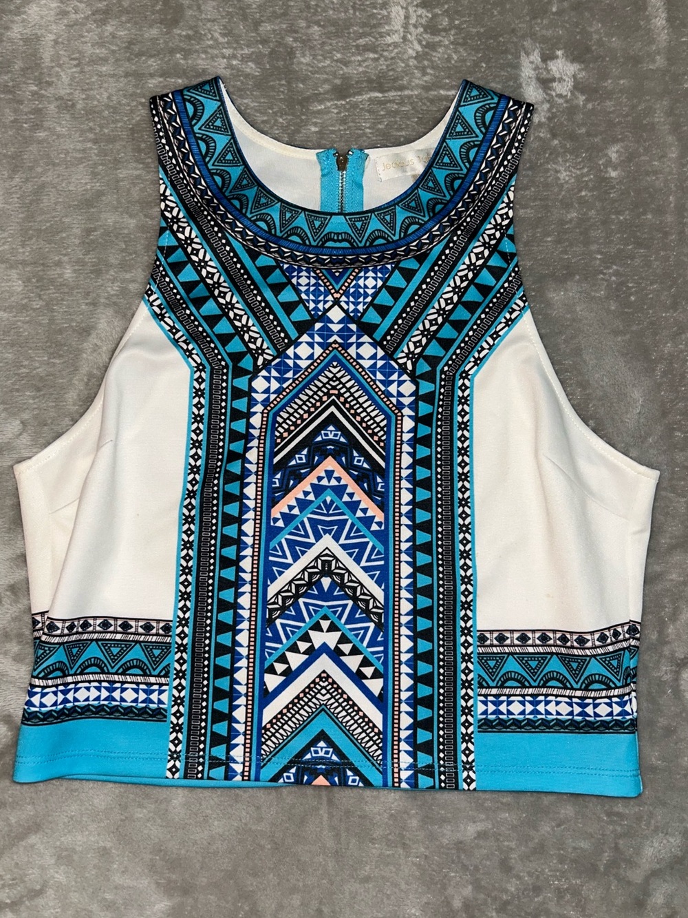 Jealous Tomato Tribal Print Crop Top